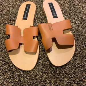 Tan sandals